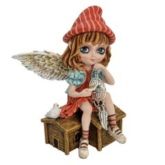 Autumn Fae With Dream Catcher and Bird 17cm  - Nemesis 