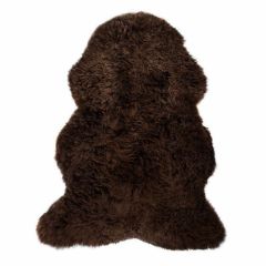 100% Genuine Natural Brown Sheepskin Rug - Produced in Devon